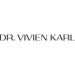 Schwarzer Text auf weißem Hintergrund, der den Namen DR. VIVIEN KARL in Großbuchstaben mit einer klaren, modernen Schriftart.